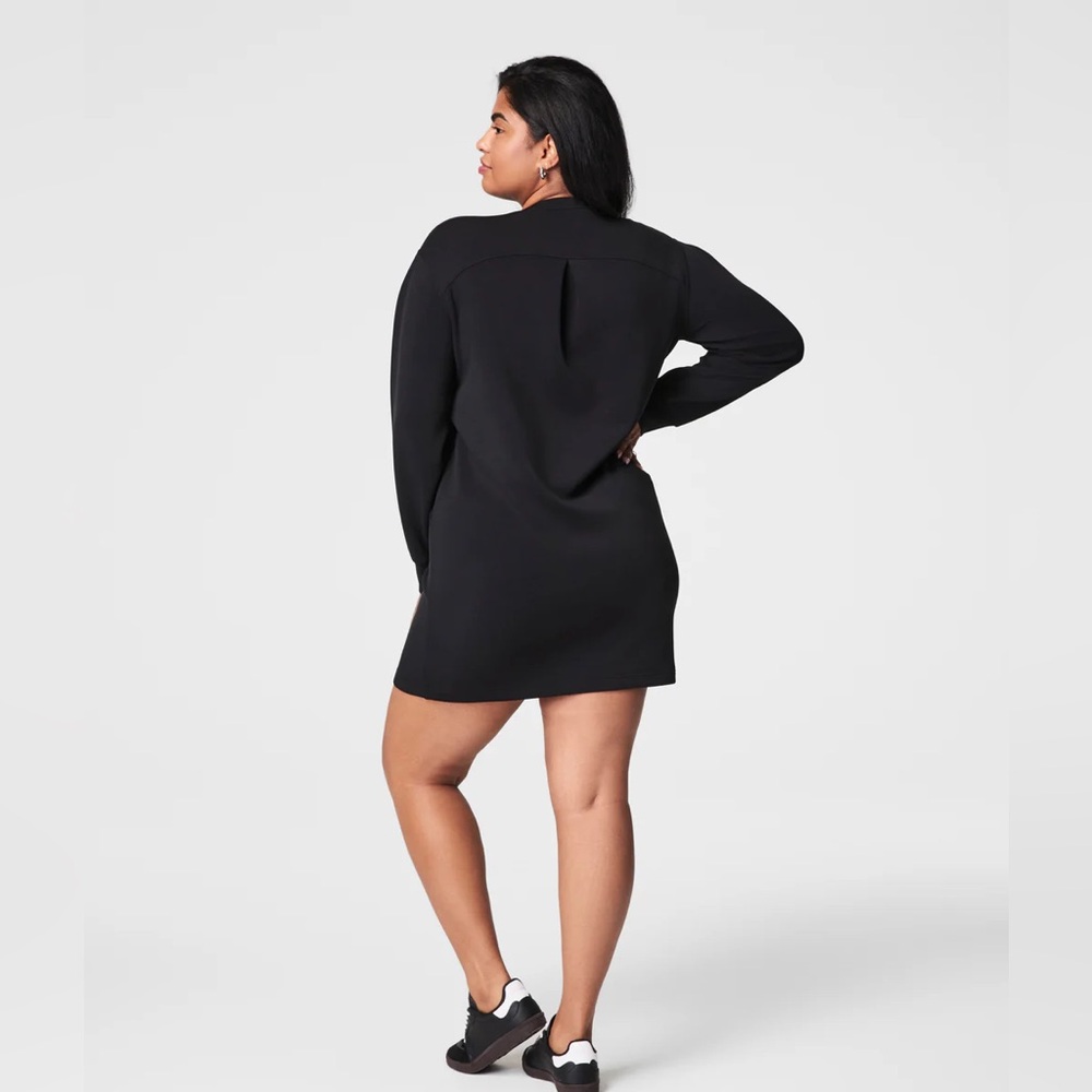 NEW Spanx Air Essentials Crewneck Dress Women's Size Small Black - Picture 2 of 7